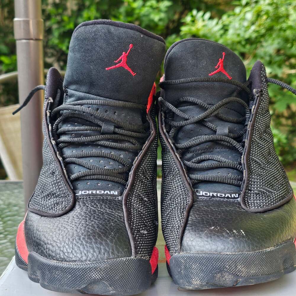 Nike Air Jordan 13 XIII Bred Black Red 2017 414571-004 Men's Size 9.5 Shoes